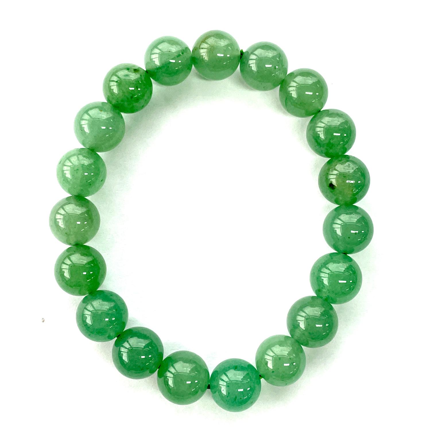 Green Aventurine Beads Bracelet - 10mm Green Aventurine Beads Bracelet - 10mm